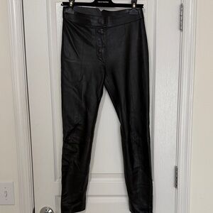 Louis Vuitton genuine Black Leather skinny Pants